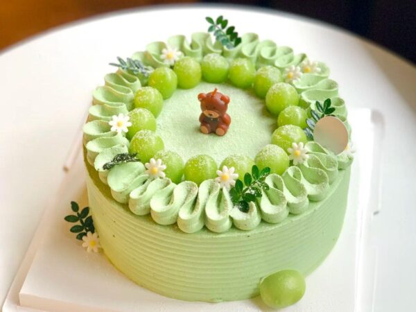林中小熊 森系青提生日蛋糕